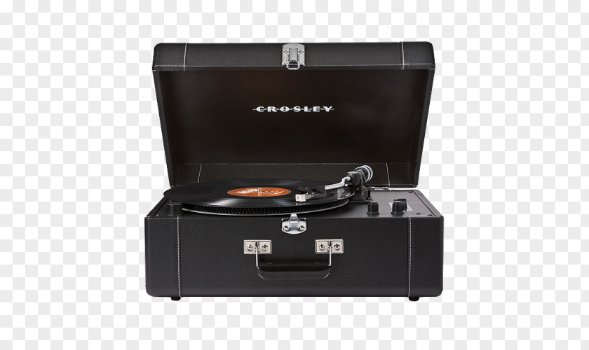 Turntable Crosley CR6250A Keepsake Deluxe Black Phonograph CR6249 CR6016A Spinnerette PNG