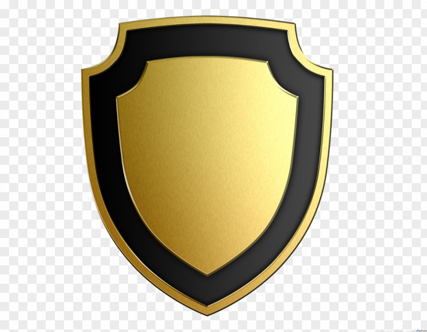 Black Shield Gold Clip Art PNG