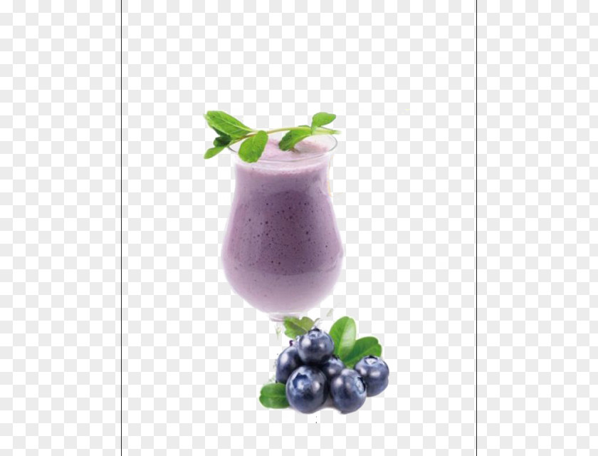 Blueberry Drink Smoothie Batida Milkshake Cocktail PNG