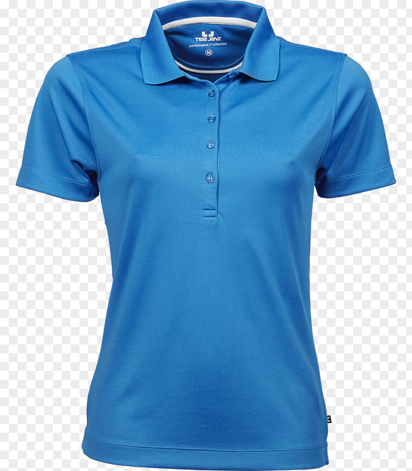 Polo Shirt T-shirt Blue Sleeve PNG