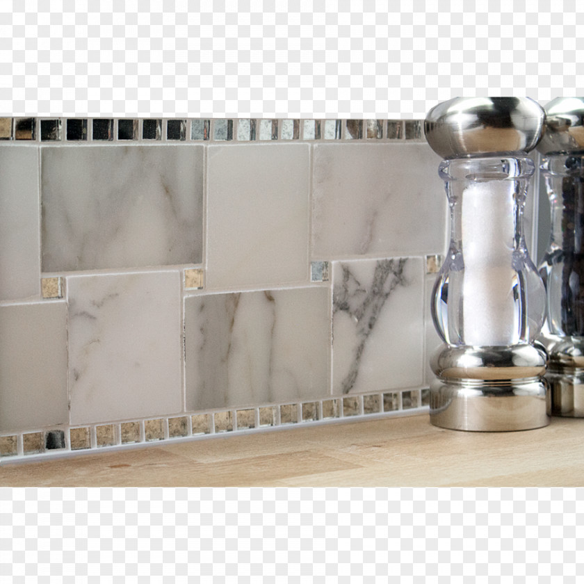 Tile Border Carrara Marble Sculpture Mirror PNG