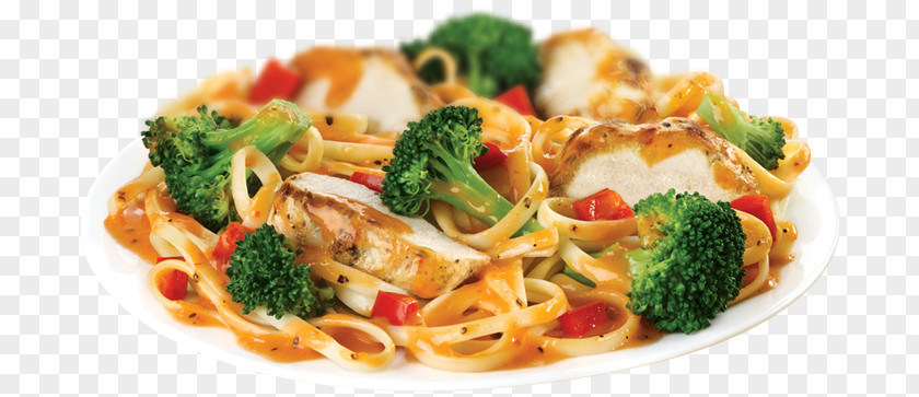 Chicken Crispy Taglierini Fettuccine Alfredo Barbecue Pasta PNG