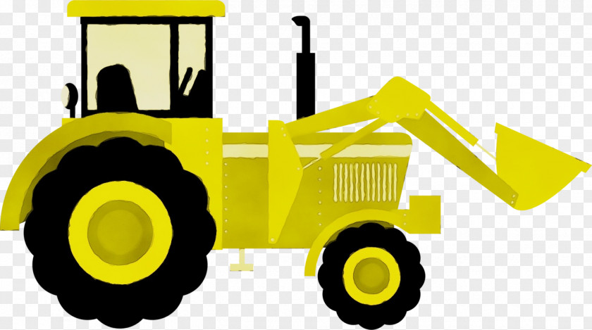 Construction Equipment Toy Tractor Motor Vehicle Mode Of Transport Yellow PNG