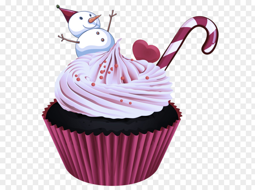 Pink Baking Cup Cupcake Cake Buttercream PNG