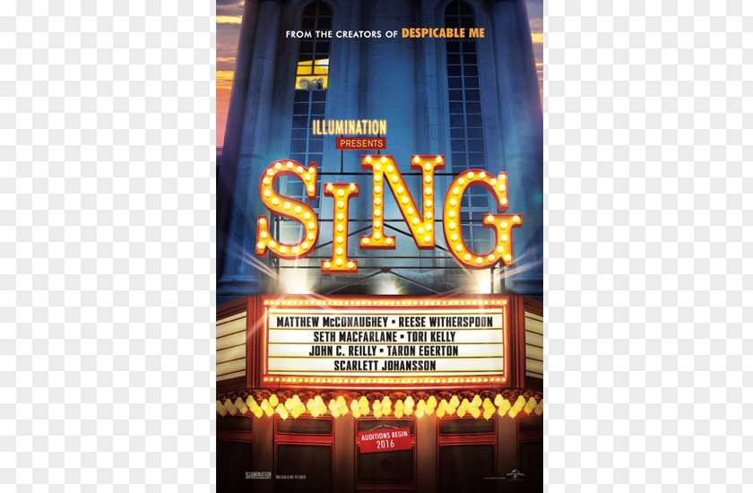 Sing Movie Logan Film Poster Outdoor Cinema PNG