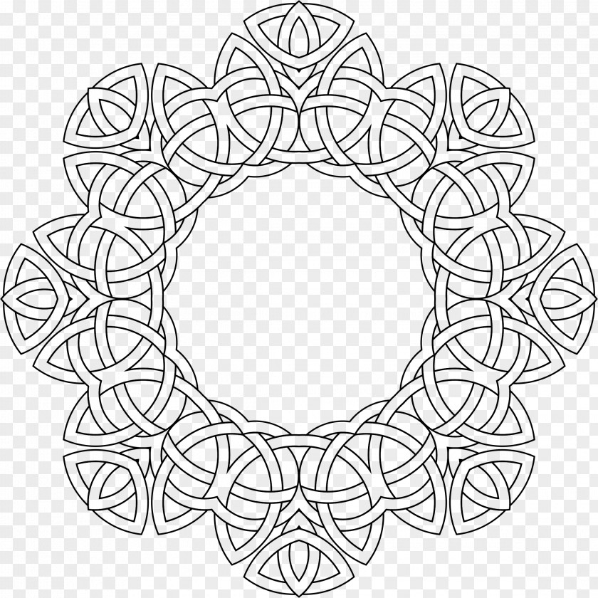 Celtic Style Knot Drawing Art Celts Pattern PNG