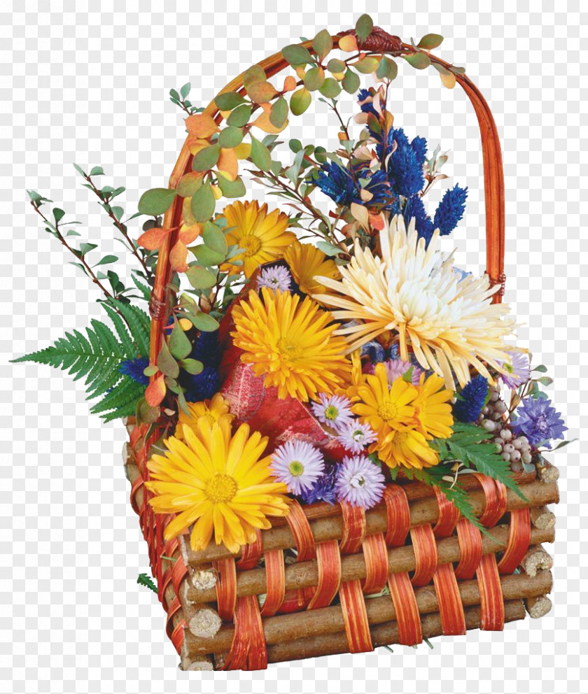 Chrysanthemum Flower Baskets Basket Computer File PNG