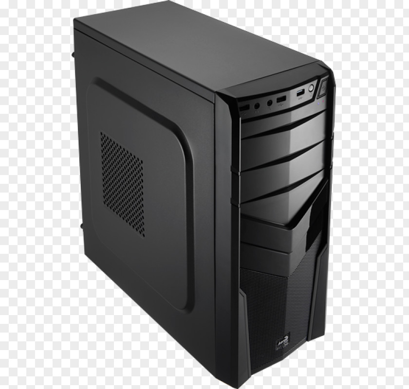 Cooling Tower Computer Cases & Housings Power Supply Unit MicroATX Aerocool V2X Edition Midi-Tower Black Case PNG