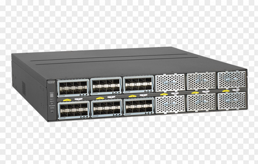 Stackable Switch 10 Gigabit Ethernet Network Netgear Port PNG