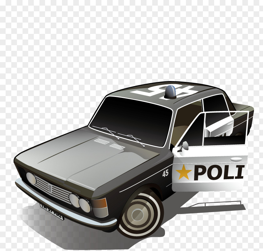 Police Car Fiat 500 Clip Art PNG