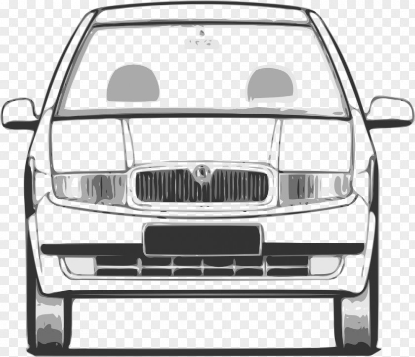 Skoda Sports Car Drawing Clip Art PNG