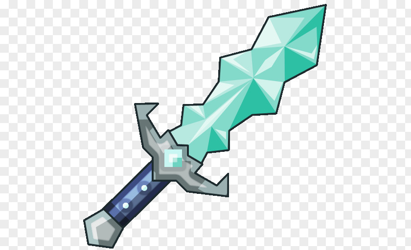 Diamon Minecraft Sword Roblox Mod Weapon PNG
