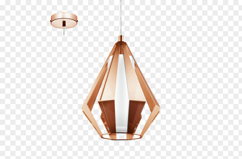 Light Pendant Fixture EGLO Copper PNG