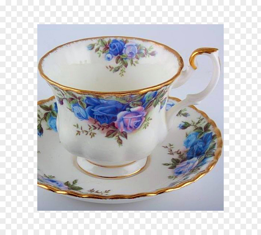 Royal Albert Coffee Cup Tea Saucer Porcelain ロイヤルアルバート PNG