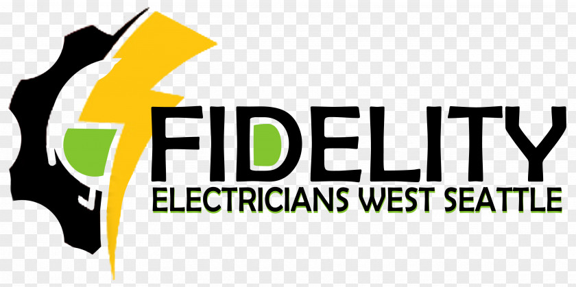 Fidelity Electronics Electricians West Seattle Logo Brand Product Design PNG