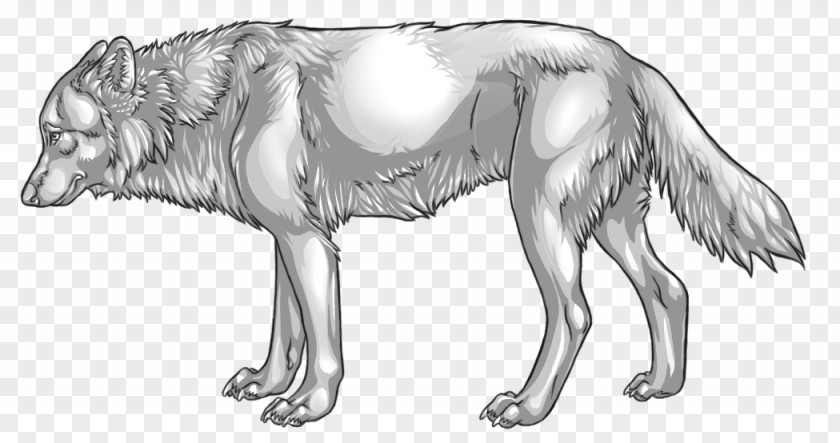 Psd Shading Gray Wolf Line Art DeviantArt Sketch PNG