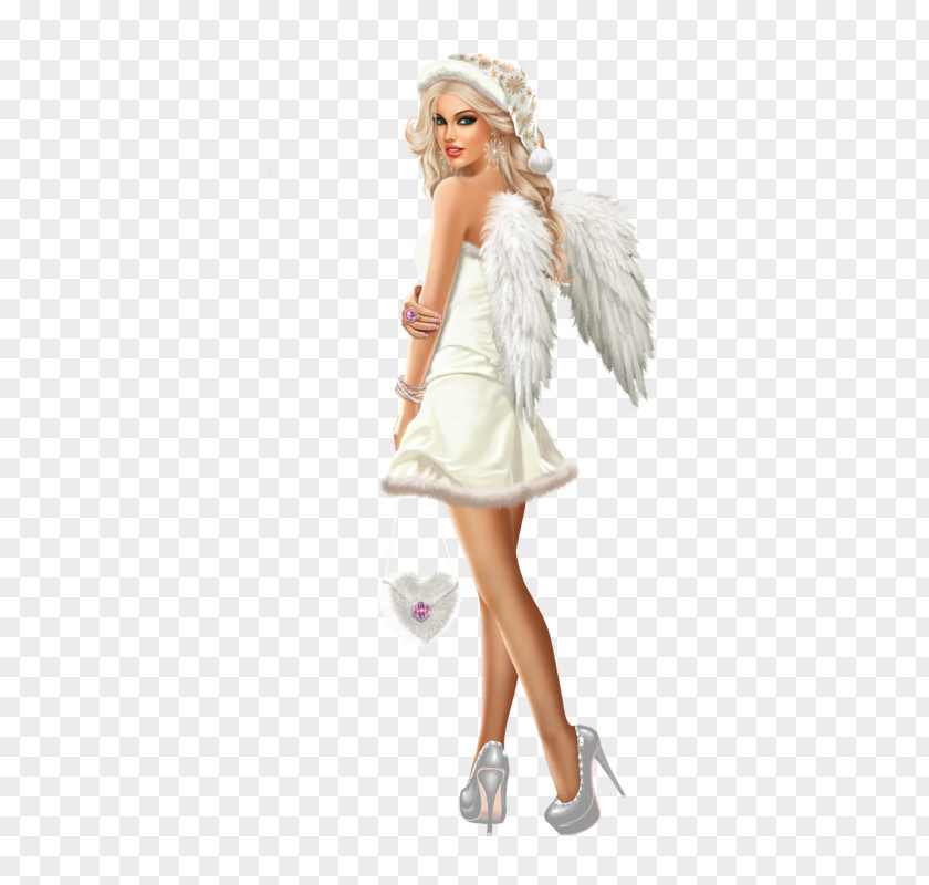 Clothing White Dress Fashion Model Angel PNG