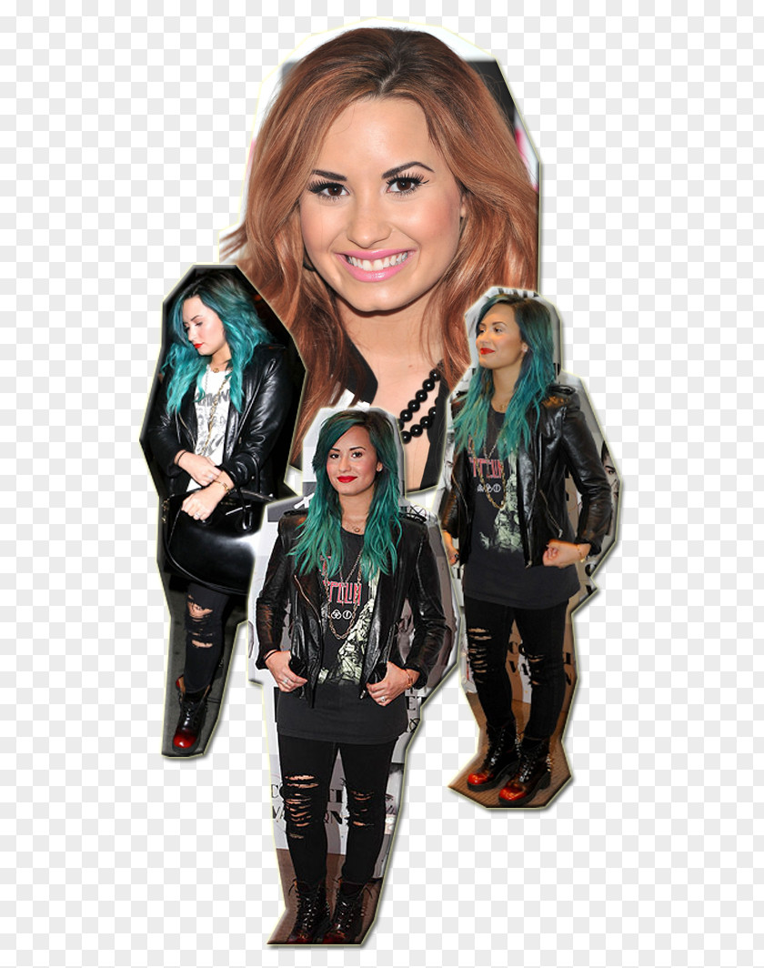 Demi Lovato Leather Jacket T-shirt Fashion Outerwear PNG