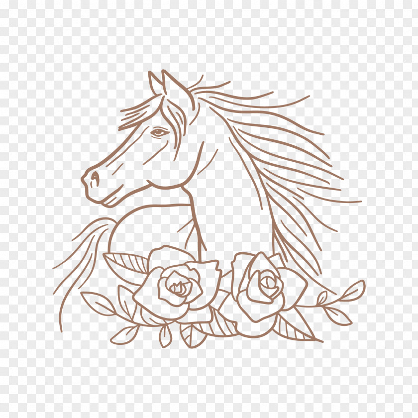 Mare Coloring Book Wedding Love Background PNG