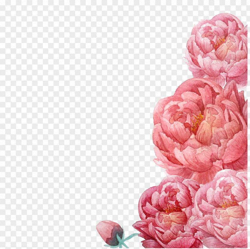 Pink Flowers Illustration PNG flowers illustration clipart PNG