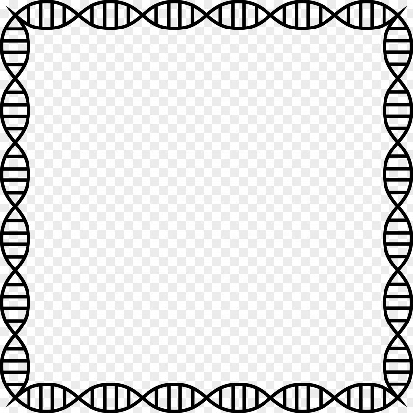 Embedded Frame Nucleic Acid Double Helix DNA Profiling Clip Art PNG