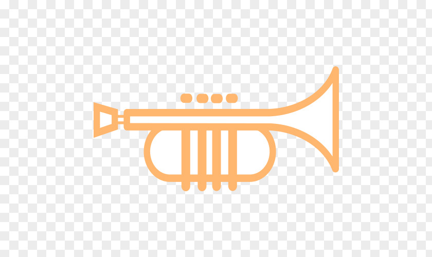 Trumpet Line Art Vector Material Icon PNG