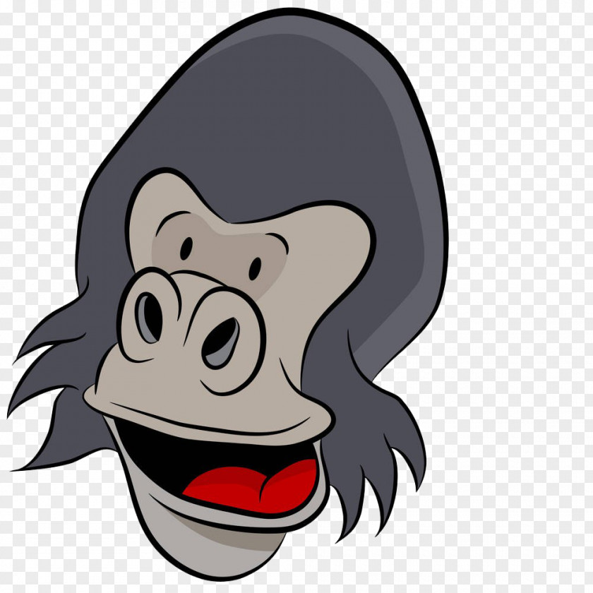 Adult Orangutan Ape Illustration PNG