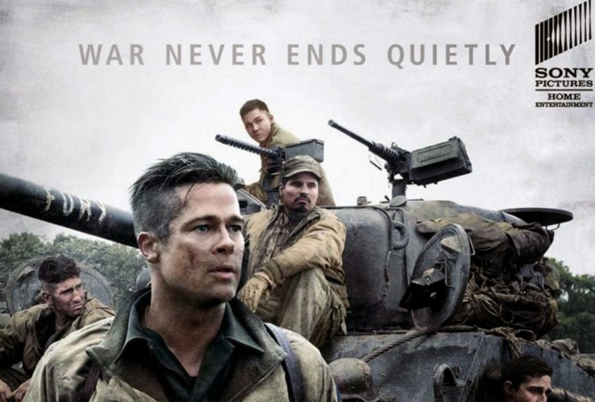 Brad Pitt Hollywood Fury Wardaddy Film PNG