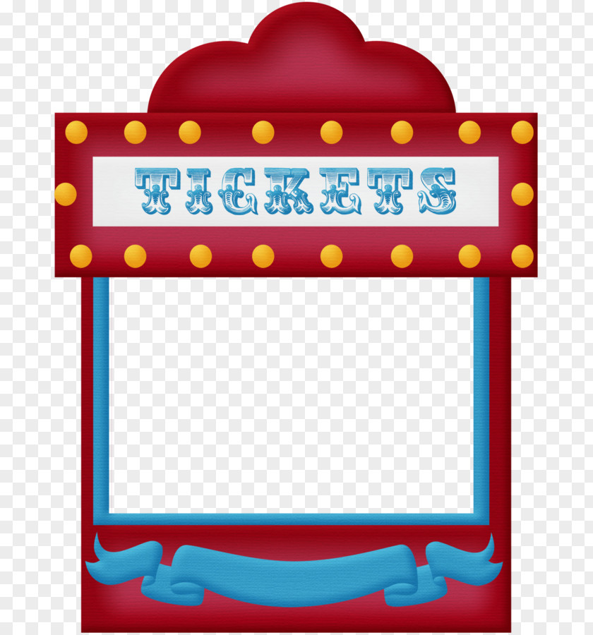 Carnival Theme Circus Traveling Ticket Clip Art PNG