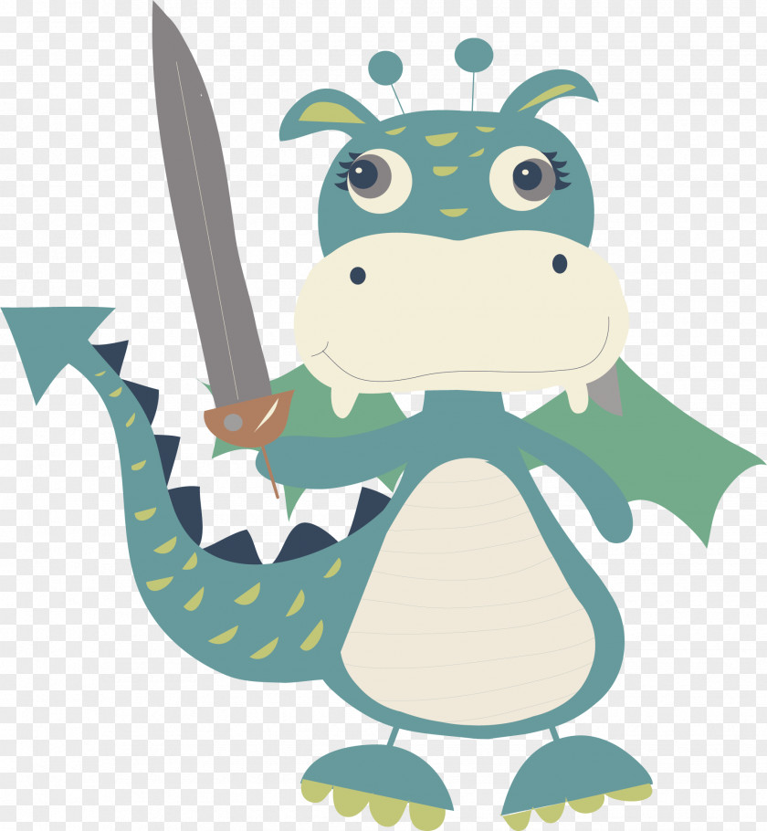 Dinosaur Vector Drawing Cartoon PNG