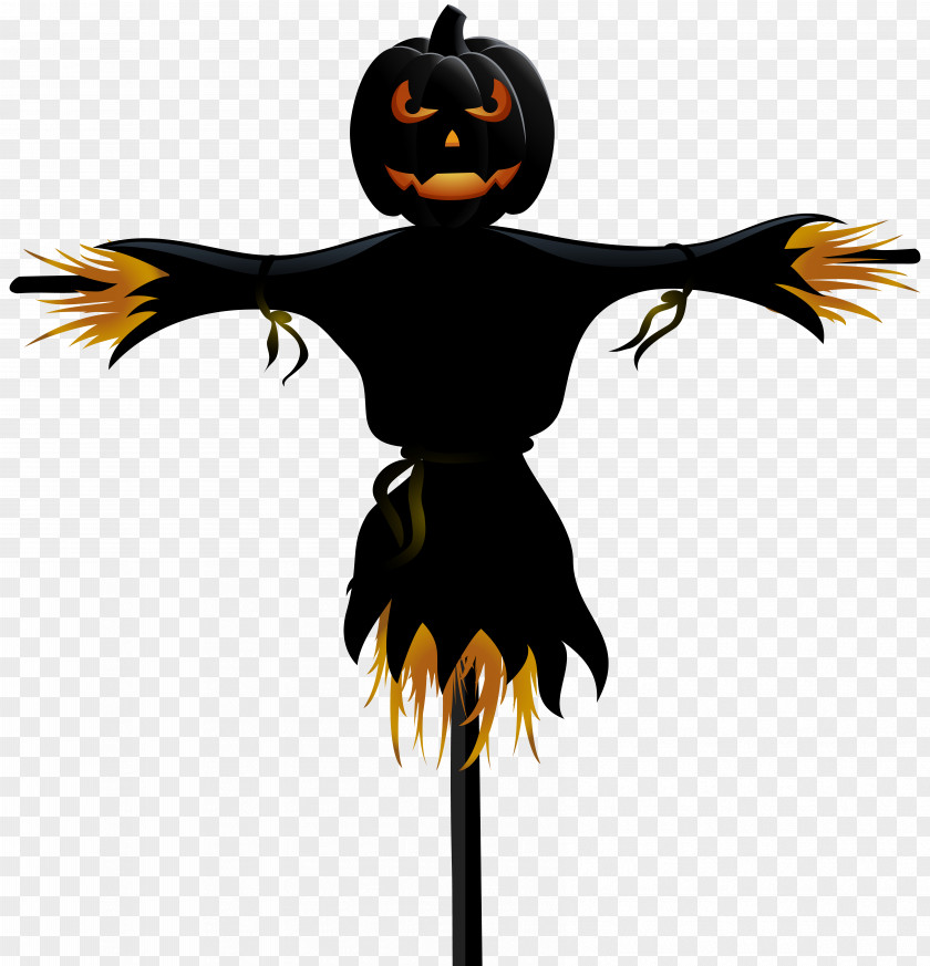 Halloween Pumpkin Scarecrow Transparent Clip Art PNG