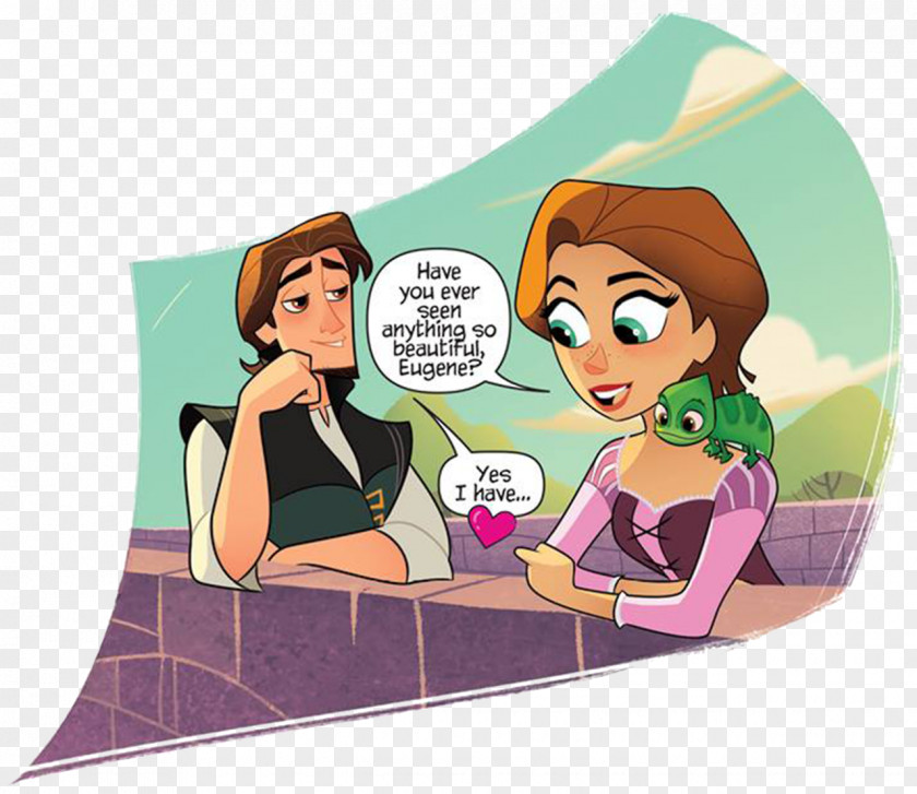 Rapunzel PASCAL Flynn Rider Cartoon Comics Tangled PNG