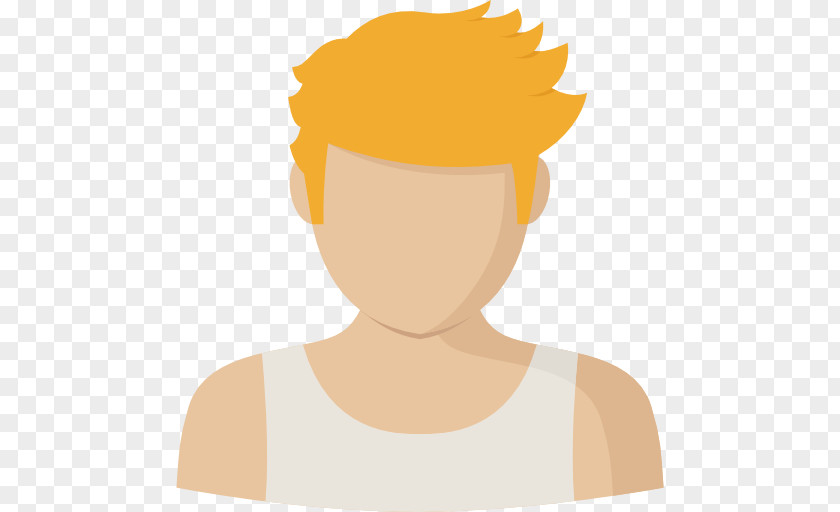 Yellow Hair Wearing A Vest Boys Icon PNG