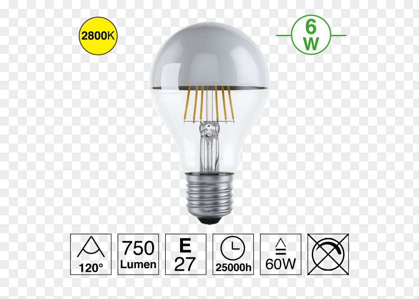 Led Filament Incandescent Light Bulb LED Edison Screw Lighting PNG