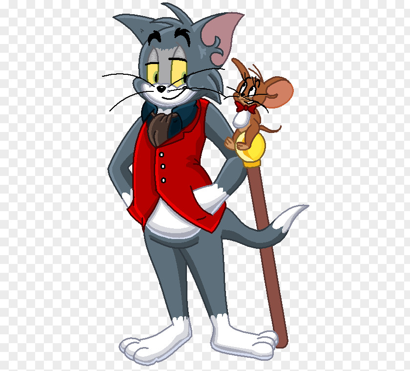 Tom Jerry Cat And In Fists Of Furry Mouse Clip Art PNG