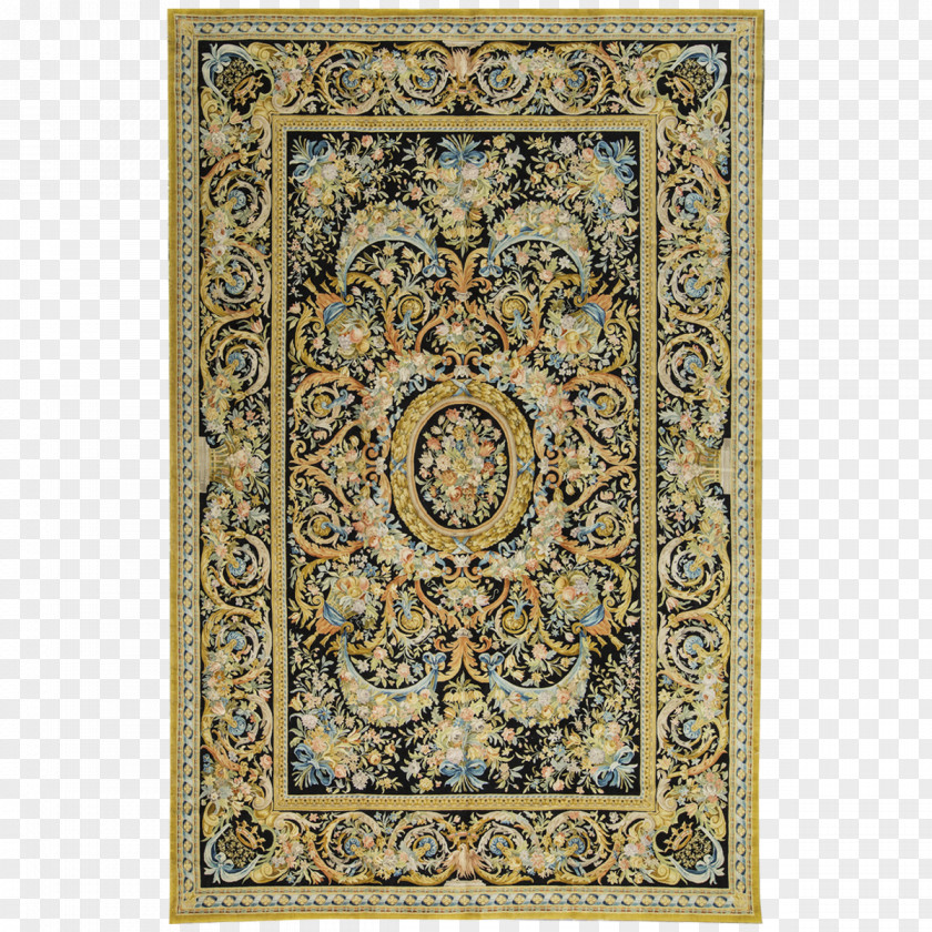 Carpet Tapestry Savonnerie Manufactory France 1930s PNG