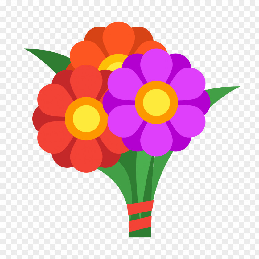 Flower Bunch Bouquet Cut Flowers Gift PNG