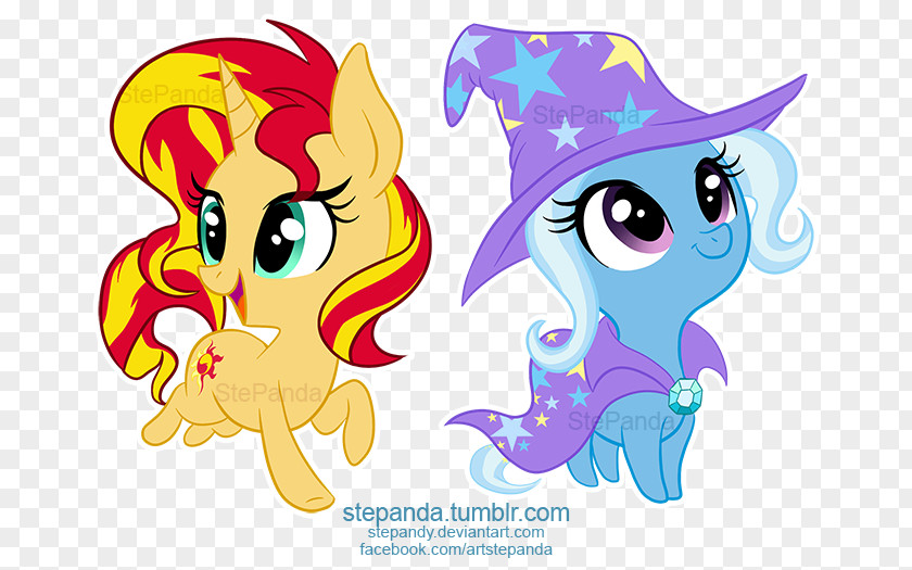 Icelandic Pony Smile Sunset Shimmer Trixie Horse Illustration PNG