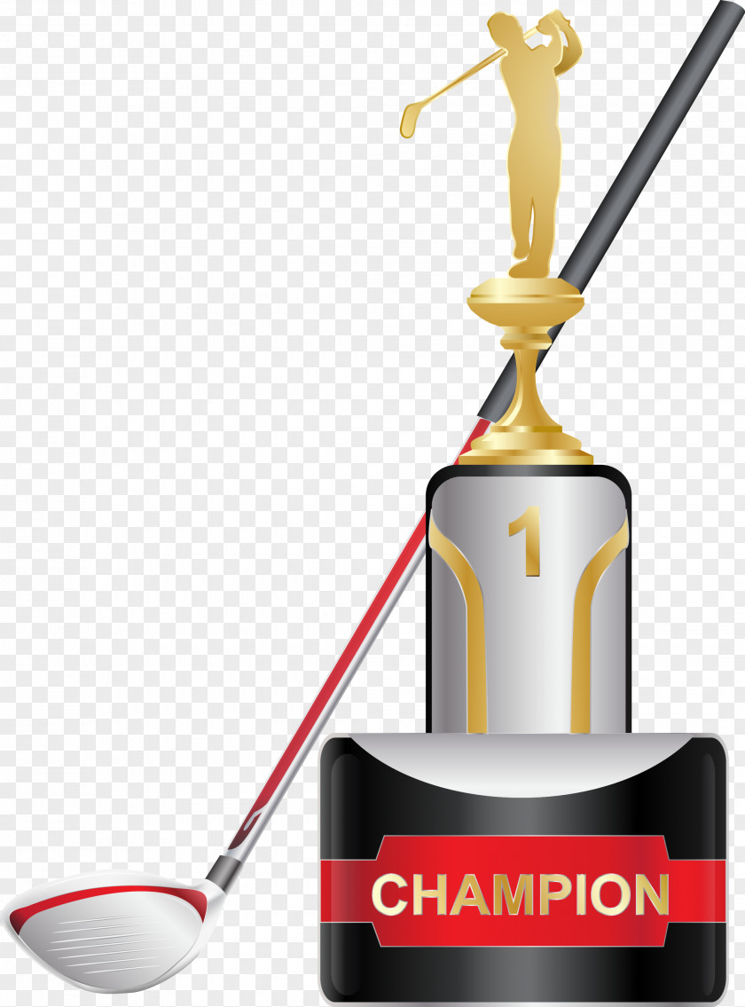 Exquisite Golf Trophy Ball PNG
