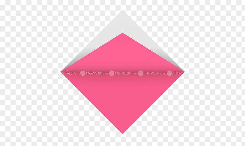 Paper Heart Triangle Pink M PNG