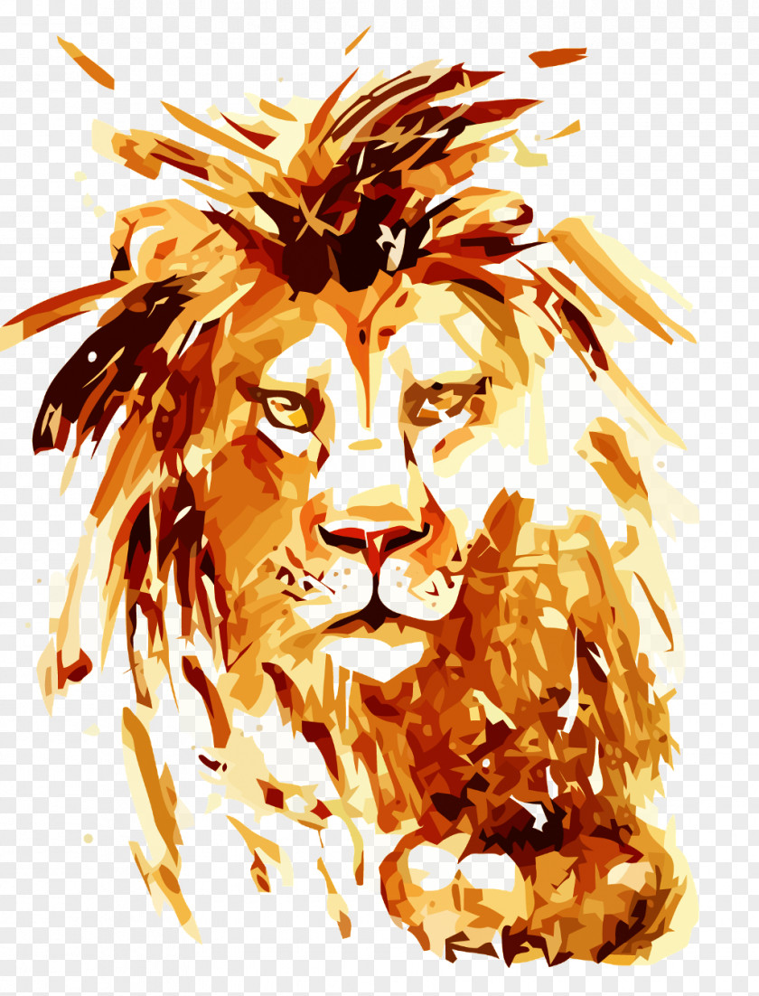 Seguidores Watercolor T-shirt Lion Leopard Tiger PNG