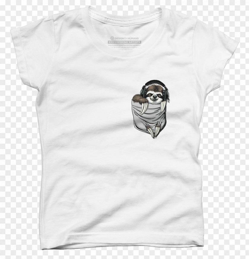 Sloth T-shirt Clothing Design By Humans Sleeve Outerwear PNG
