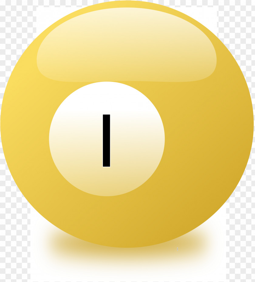 Billiard Circle Sphere Yellow PNG