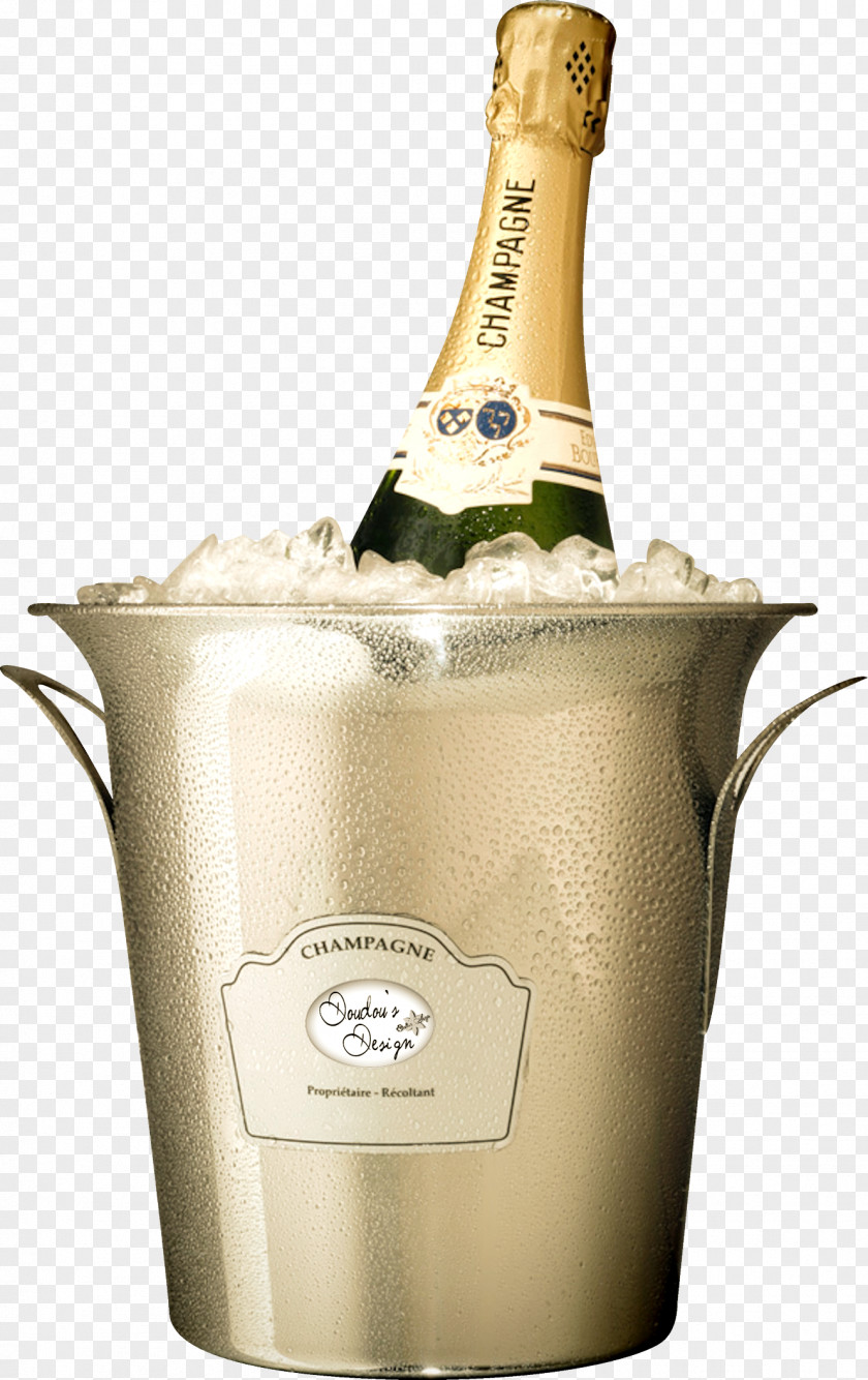 Champagne Ice Bucket Wine Material Free To Pull Distilled Beverage Brandy Beer PNG