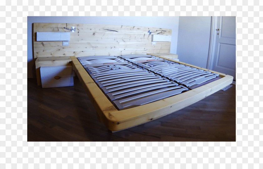 Mattress Bed Frame Pinus Cembra Pine PNG
