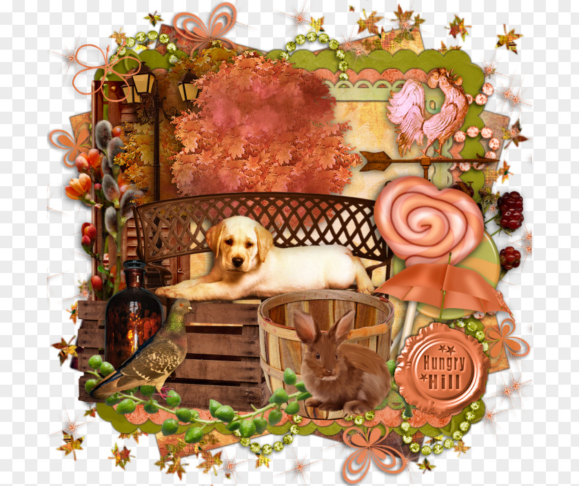 Puppy Labrador Retriever Food Gift Baskets Flower PNG