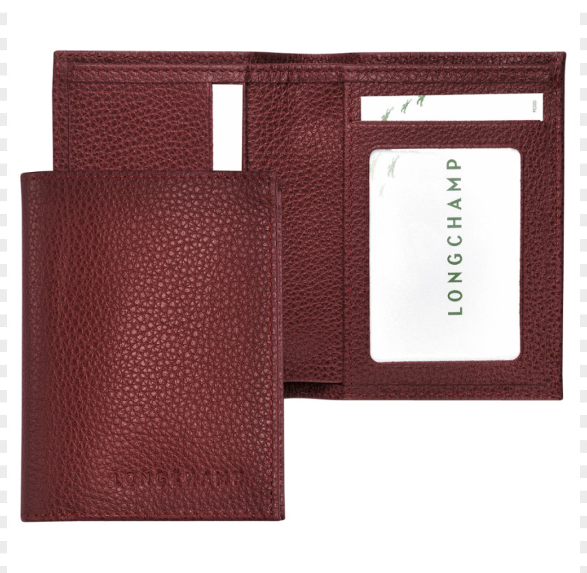 Red Business Card Design Wallet Leather Longchamp Handbag PNG