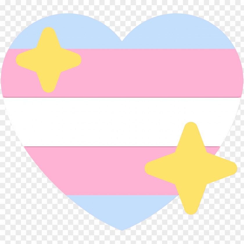 Star Pink Yellow PNG