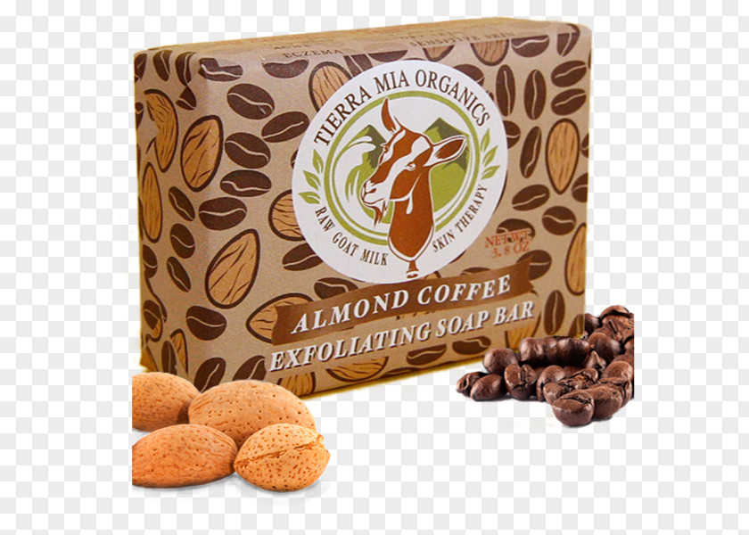 Coffee Exfoliation Soap Almond Milk PNG