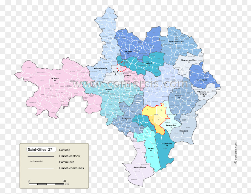 Map Cantones De Gard Cantoanele Franței Uzès PDF PNG